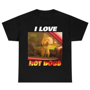 BC "I Love Hot Dogs" Unisex T-Shirt / Black M-2XL